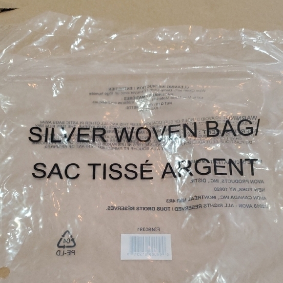 Avon Silver Cosmetic Bag - Picture 3 of 5